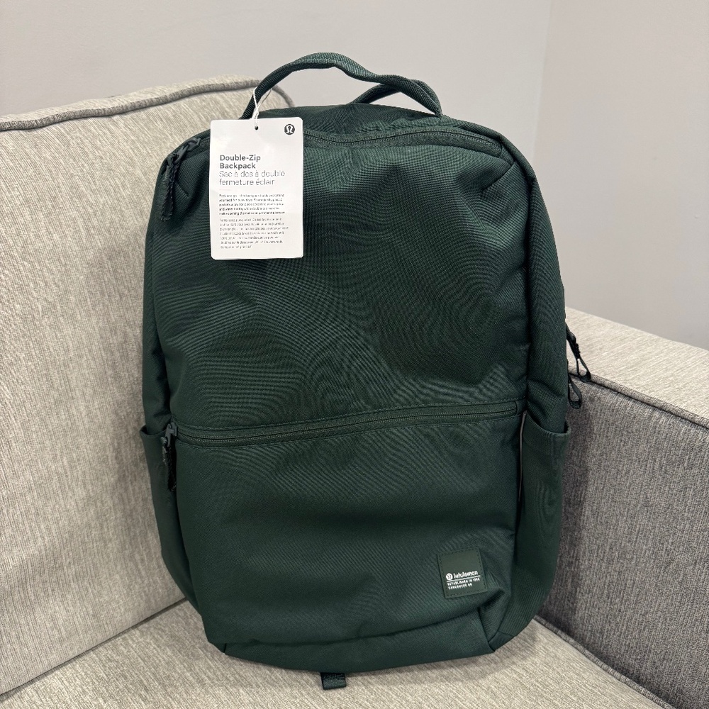 Lululemon Double Zip Backpack 22L Legacy Green